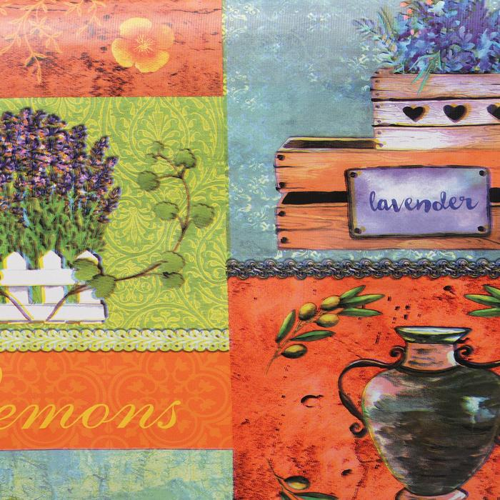 Клеёнка на стол Доляна «Прованс», на тканевой основе, рулон 20 метров, ширина 137 см, общая толщина 0,22 мм Клеёнка на стол Доляна «Прованс», на тканевой основе, рулон 20 метров, ширина 137 см, общая толщина 0,22 мм