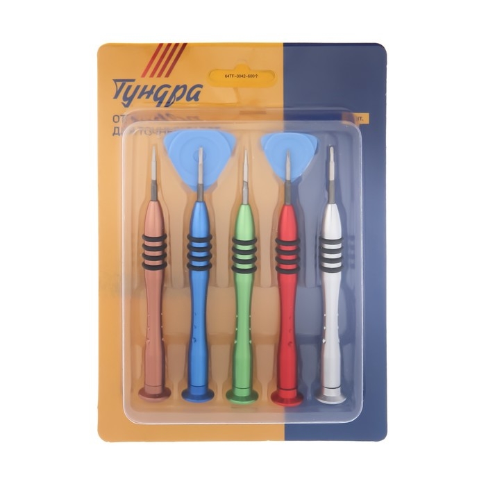 Набор отверток для точных работ ТУНДРА, 5 шт. Набор отверток для точных работ ТУНДРА, 5 шт.