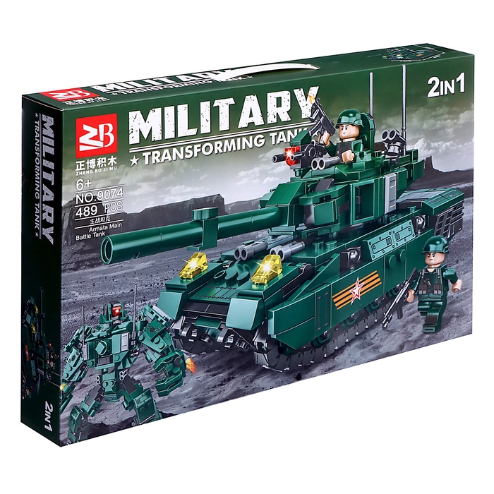 Конструктор &laquo;Роботы. Танк-трансформер&raquo;, 489 деталей
