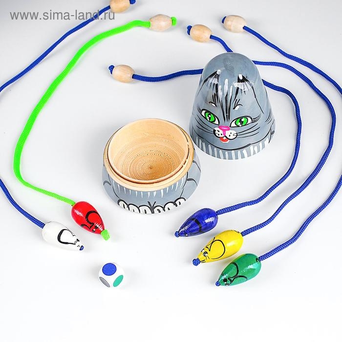 Настольная игра детская «Кошки-мышки», серый кот Настольная игра детская «Кошки-мышки», серый кот