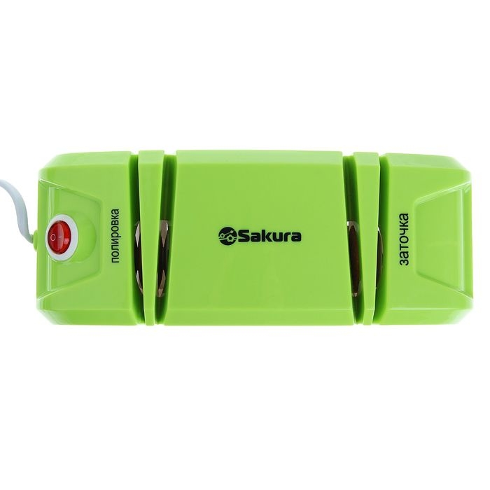 Точилка для ножей Sakura SA-6604GR, электрическая, 120 Вт, зелёная