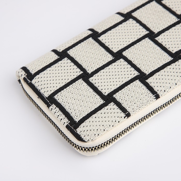 Кошелёк женский на молнии, цвет белый Кошелёк женский на молнии, цвет белый