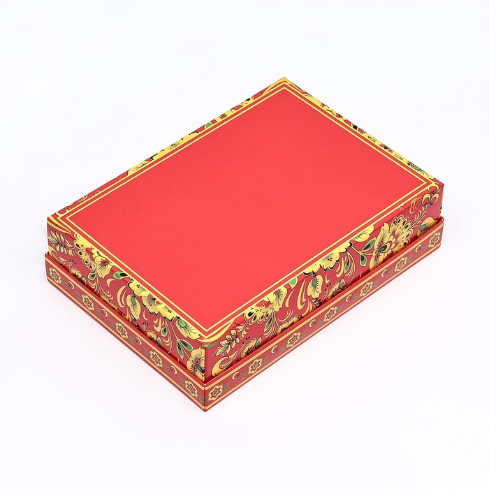 Коробка картонная без окна Коробка картонная без окна "Роспись", 21 х 15 х 7 см набор 5 шт