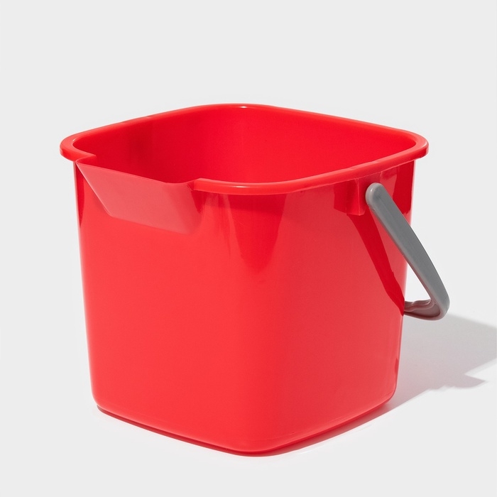 Ведро для уборки, 2.8 л, 17.6×18.5×15 см, красный