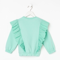 Свитшот для девочки KAFTAN "Basic line" размер 30 (98-104), цвет мята