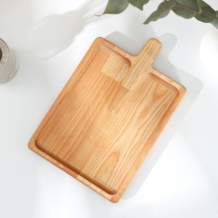 Доска - блюдо для подачи сервировочная Adelica «Лопата», 25×16,7×1,8 см, пропитано минеральным маслом, берёза Доска - блюдо для подачи сервировочная Adelica «Лопата», 25×16,7×1,8 см, пропитано минеральным маслом, берёза