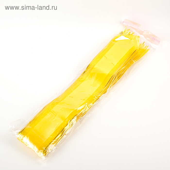 Бант-бабочка №7 Бант-бабочка №7 "Золотая полоса", цвет жёлтый