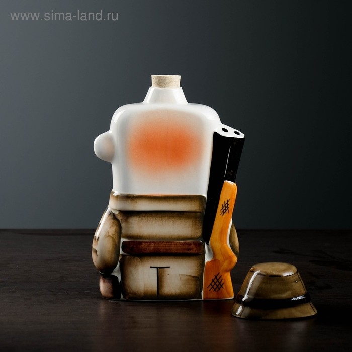 Штоф фарфоровый «Охотник», 0.35 л, в упаковке книге Штоф фарфоровый «Охотник», 0.35 л, в упаковке книге