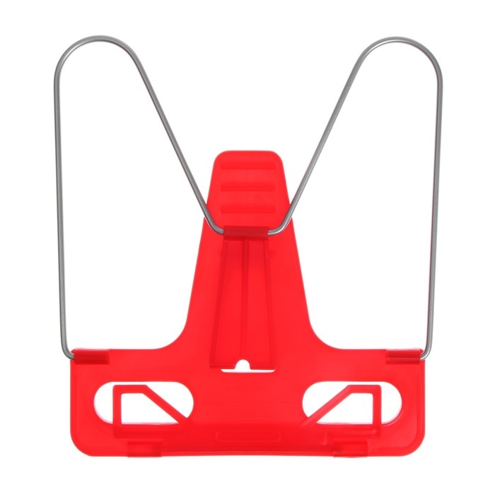 Подставка для книг  Подставка для книг "Отличный выбор", с пластиковым упором, эконом, красная