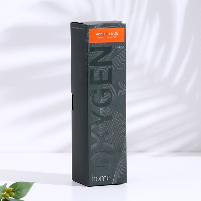 Диффузор ароматический OXYGEN HOME Диффузор ароматический OXYGEN HOME "Apricot and basil", 50 мл, абрикос с базиликом