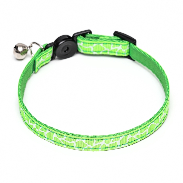 Ошейник кошачий Ошейник кошачий "Жираф", 30 х 1 см, зелёный