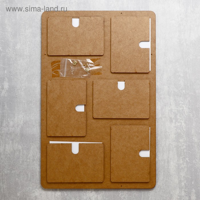 Фоторамка ХДФ "Наша семья" на 6 фото 10x15 см (пластиковый экран)