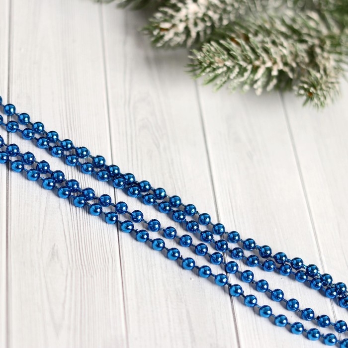 Бусы на ёлку 2,7 м d-5 мм Бусы на ёлку 2,7 м d-5 мм "Шарики" микс