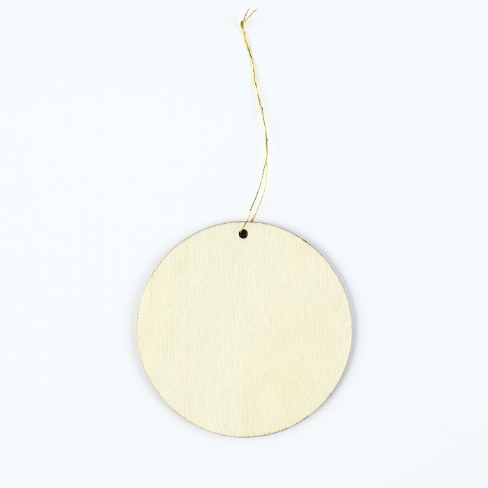 Ёлочная игрушка новогодняя «Мечтай», на Новый год, светится в темноте, дерево, 8 х 8 см Ёлочная игрушка новогодняя «Мечтай», на Новый год, светится в темноте, дерево, 8 х 8 см