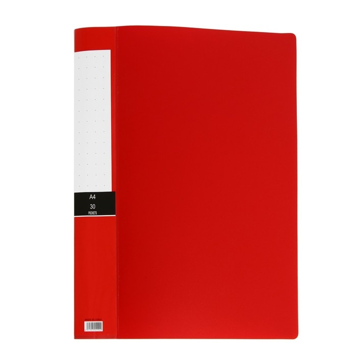 Папка А4, 30 прозрачных файлов, 400 мкм, МИКС Папка А4, 30 прозрачных файлов, 400 мкм, МИКС