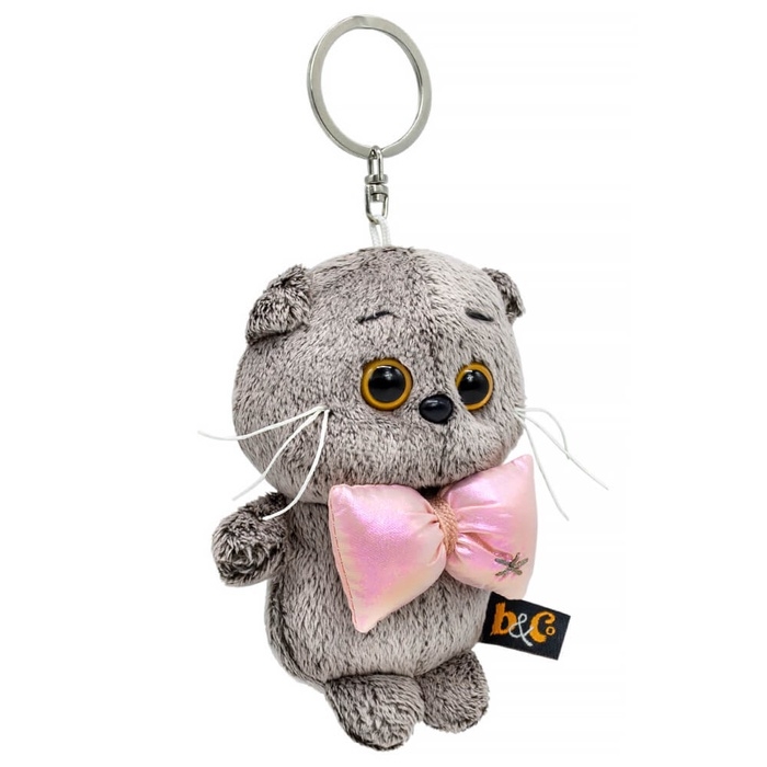 Брелок - детский мягкий «Басик с объёмным бантом», 15 см Брелок - детский мягкий «Басик с объёмным бантом», 15 см
