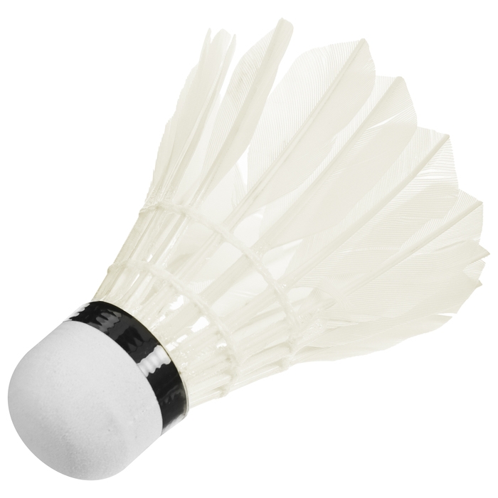 Набор воланов для бадминтона BOSHIKA 200N, 3 шт., цвет белый Набор воланов для бадминтона BOSHIKA 200N, 3 шт., цвет белый