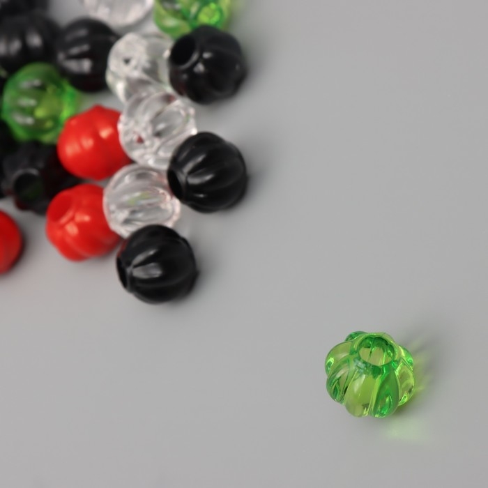 Бусины для творчества пластик Бусины для творчества пластик "Шар с дольками" лето МИКС набор 20 гр 1,1х1,1х1,1 см