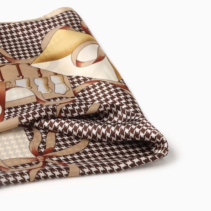 Платок женский MINAKU р-р 70*70 см, цв. коричневый Платок женский MINAKU р-р 70*70 см, цв. коричневый