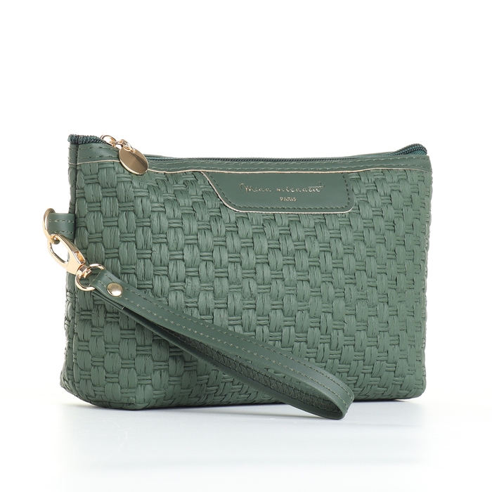 Косметичка на молнии, цвет зелёный Косметичка на молнии, цвет зелёный