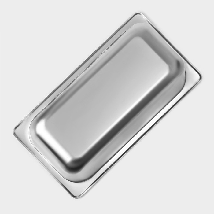 Гастроемкость 1/3 из нержавеющей стали, 200 мм, 32,7×17,6×20 см, толщина 0,8 мм Гастроемкость 1/3 из нержавеющей стали, 200 мм, 32,7×17,6×20 см, толщина 0,8 мм