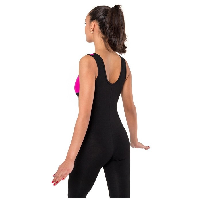 Комбинезон для гимнастики и танцев Grace Dance, р. 40, цвет чёрный/фуксия Комбинезон для гимнастики и танцев Grace Dance, р. 40, цвет чёрный/фуксия