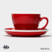 Кофейная пара фарфоровая Magistro Coffee time, 2 предмета: чашка 200 мл, блюдце d=14,5 см, цвет красный