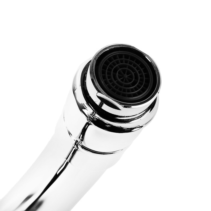 Cмеситель для кухни Accoona A4592, однорычажный, силумин, хром Cмеситель для кухни Accoona A4592, однорычажный, силумин, хром