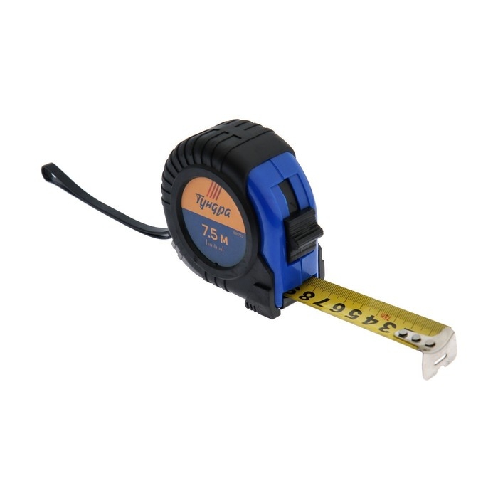 Рулетка ТУНДРА, обрезиненный корпус, 7.5 м х 25 мм Рулетка ТУНДРА, обрезиненный корпус, 7.5 м х 25 мм