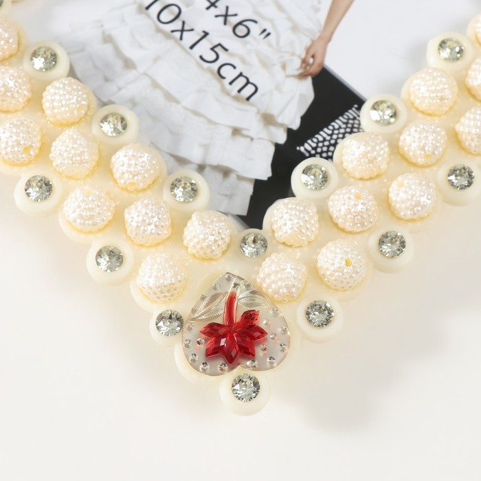 Фоторамка 1038 10х15 см Фоторамка 1038 10х15 см "Жемчуг" пластик, цв. белый