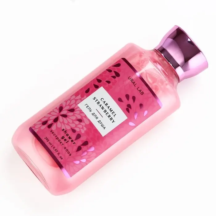 Гель для душа женский, 295 мл, аромат клубничной карамели, URAL LAB