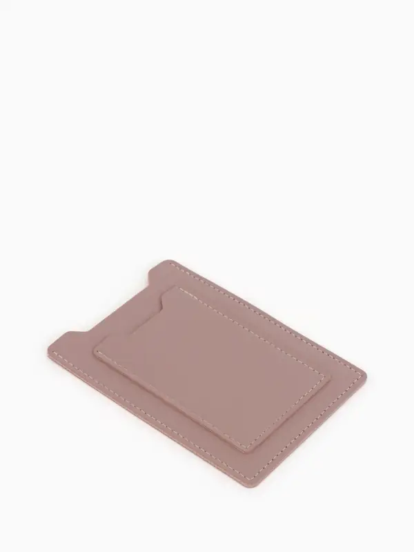 Обложка для автодокументов, СТС и права, 9&times;0.3&times;12.5 см, розовая