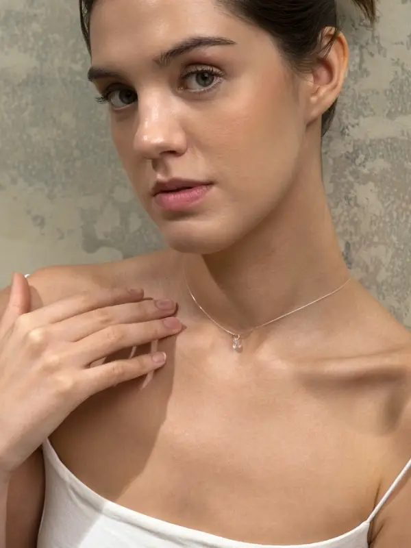 Кулон на леске &laquo;Счастье ждёт тебя&raquo;, капля, радужный, 35 см