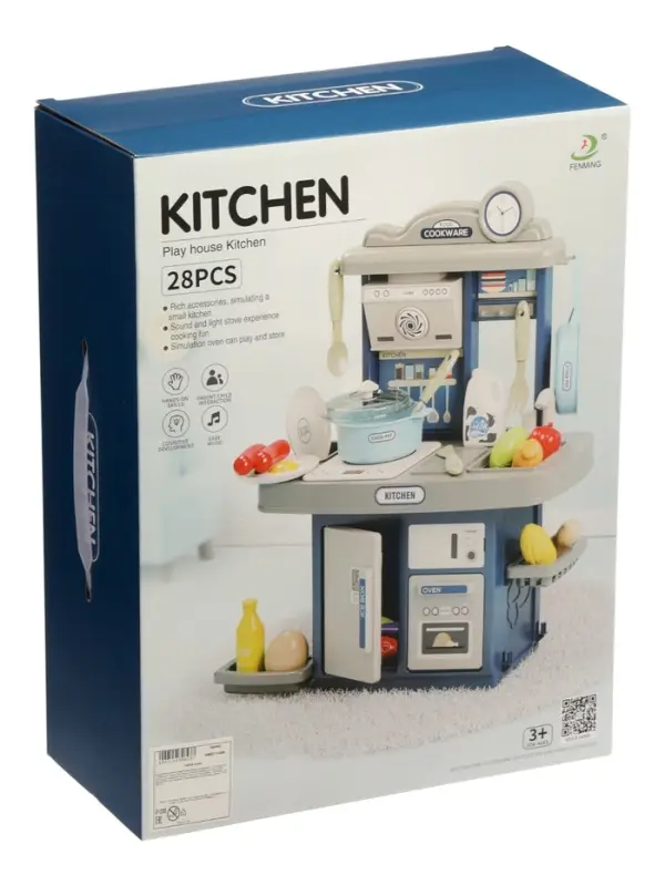 Игровой набор Игровой набор" Кухня" 22 предмета, вода из крана, 46 см