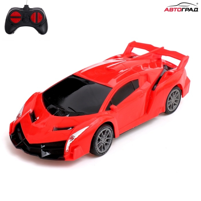 Машина радиоуправляемая «Уличные гонки», 1:20, свет, работает от батареек, цвет красный Машина радиоуправляемая «Уличные гонки», 1:20, свет, работает от батареек, цвет красный