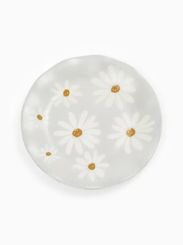 Тарелка плоская &laquo;Ромашки&raquo;, d=21.5 см, керамика
