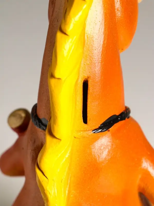 Копилка "Конь с подковой" 31х18,5х19 см, цветной, гипс