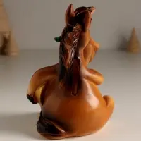 Копилка полистоун "Конь с подковой - Люблю и клевером" 9,7х8,5х13,3 см