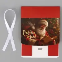 Коробка подарочная новогодняя складная, упаковка &laquo;С Новым годом&raquo;, 16&times;12&times;5 см