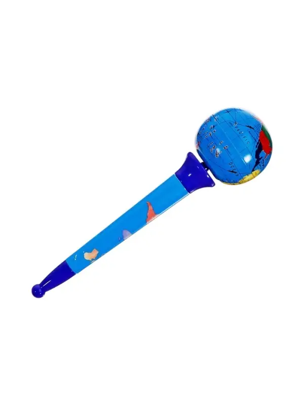 Ручка гелевая-прикол спиннер, Глобус МИКС