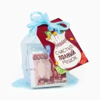 Шоколад мини &laquo;Счастья полный мешок&raquo;, деньги, 5 г &times; 6 шт.