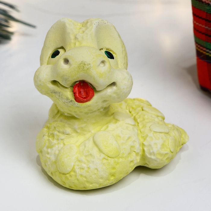 Новый год. Символ 2025. Фигура Новый год. Символ 2025. Фигура "Змейка Малая" лимонная, 4х4см