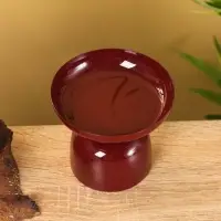 Подсвечник на 1 свечу "Сливовый" глянцевый 10х10х9 см