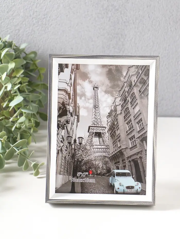 Фоторамка пластик 13х18 см "Данте" чёрный состаренный 19х13,8х2,5 см