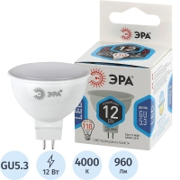 Лампа светодиодная ЭРА LED MR16-12W-840-GU5.3 12Вт GU5.3 4000К Б0040888