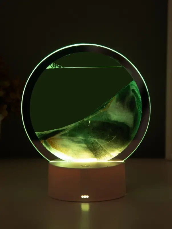 Светильник настольный СТАРТ Sands, LED, 10 Вт, USB, 16&times;16&times;20 см, 3хAA, серый