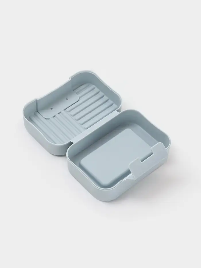 Мыльница дорожная "Лайн", цвет серый