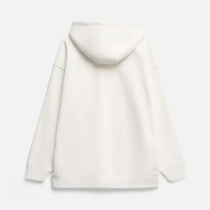 Худи оверсайз унисекс Snuggie, молочно-белое, размер XS/S