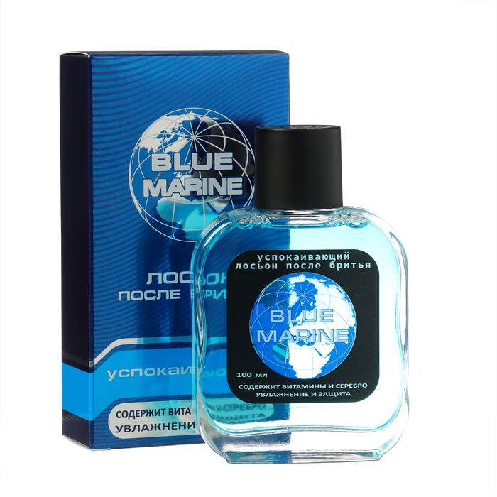 Лосьон после бритья Blue marine успокаивающий, 100 мл Лосьон после бритья Blue marine успокаивающий, 100 мл