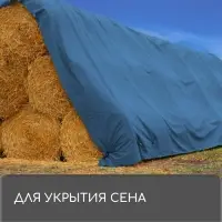 Тент защитный, 8 × 4 м, плотность 60 г/м², УФ, люверсы шаг 1 м, тарпаулин, УФ, синий